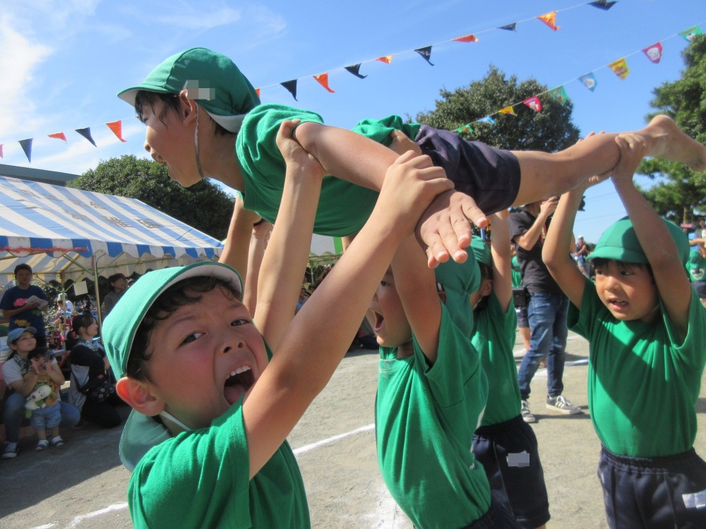 年長組 組体操 学校法人長友学園 大沢第二幼稚園